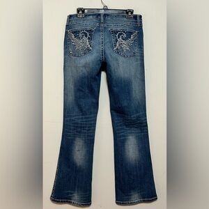 Wrangler Rock 47 jeans.  Bootcut Embellished Size 7/8x32
